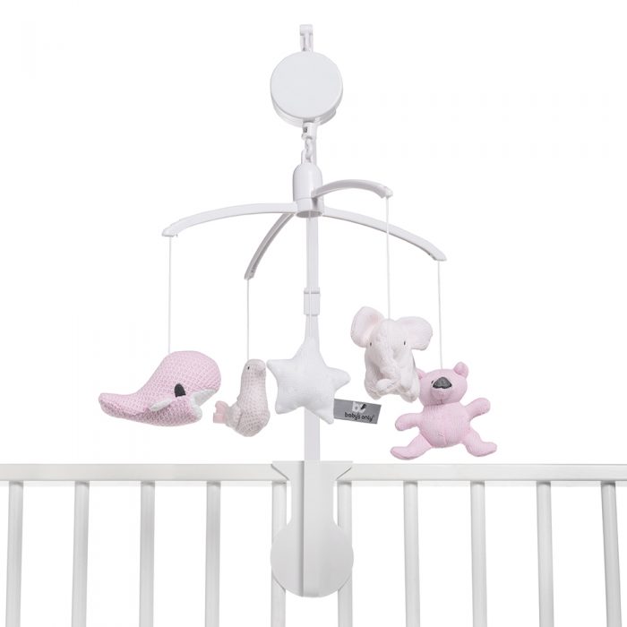 Baby's only muziekmobiel zilvergrijs - Afbeelding 2
