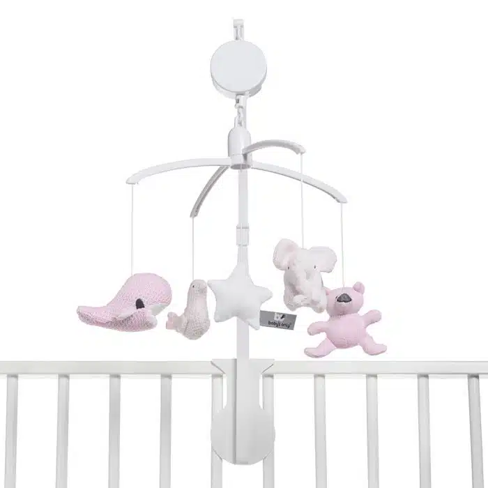 Baby's only muziekmobiel zilvergrijs - Afbeelding 2