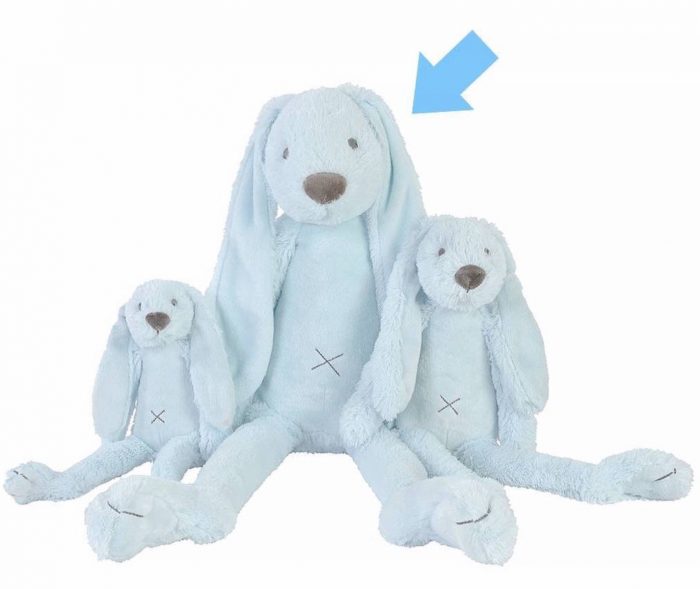 Happy horse rabbit richie groot lichtblauw 58cm - Afbeelding 2