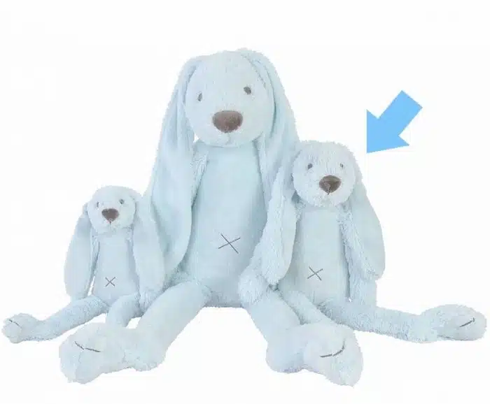 Happy horse rabbit richie middel lichtblauw 38cm - Afbeelding 2