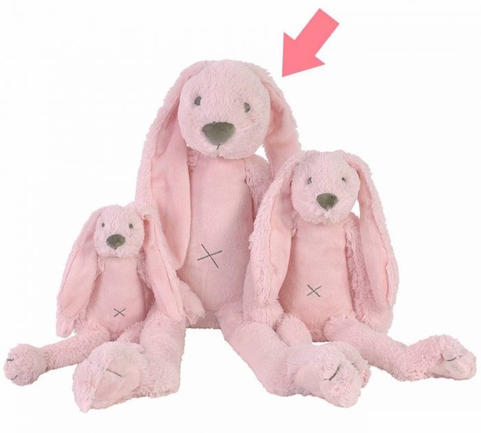 Happy horse rabbit richie groot roze 58cm - Afbeelding 2