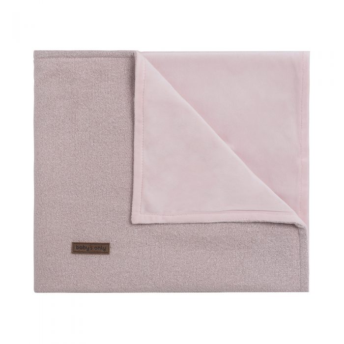 Baby's only wiegdeken sparkle zilver-rose