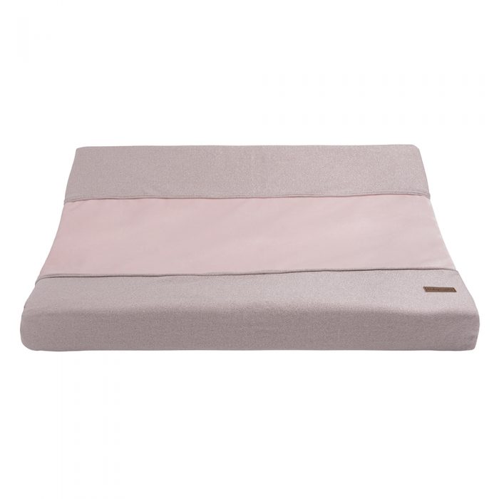 Baby's only aankleedkussenhoes sparkle zilver-rose