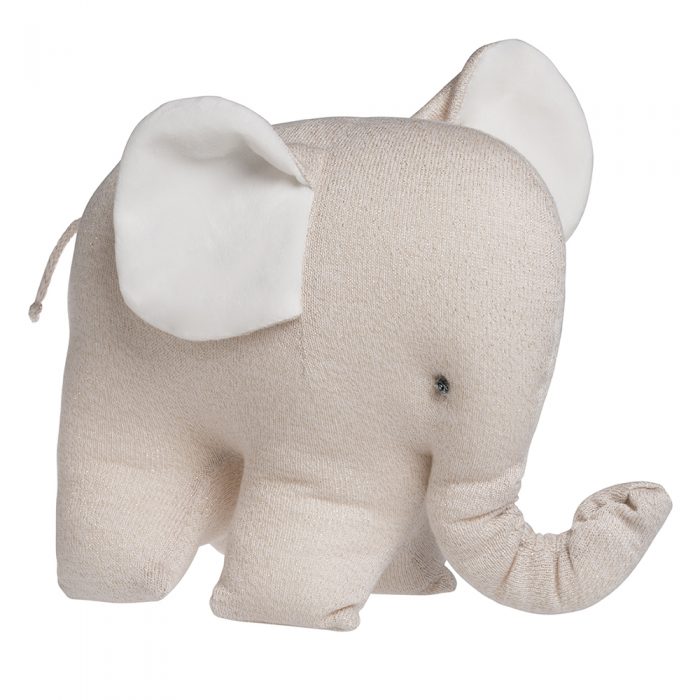 Baby's only knuffel olifant sparkle goud-ivoor