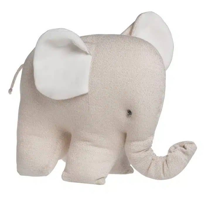 Baby's only knuffel olifant sparkle goud-ivoor