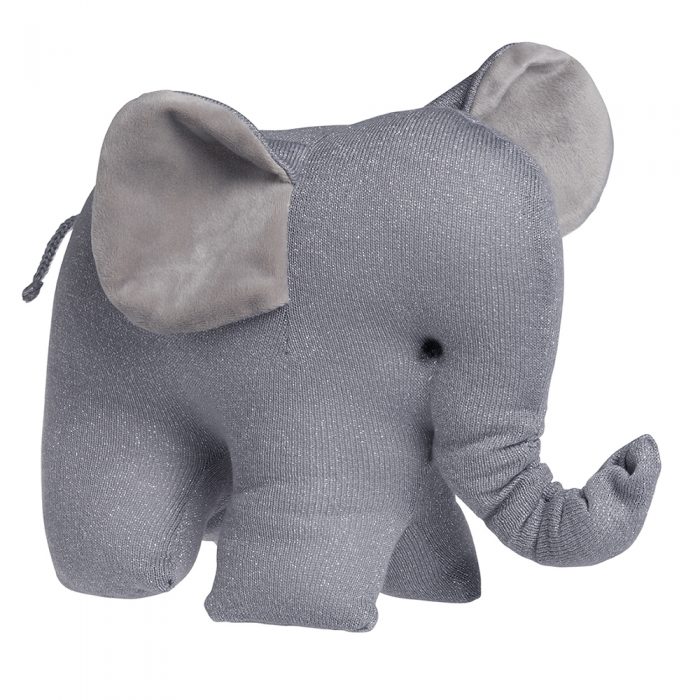 Baby's only knuffel olifant sparkle zilvergrijs