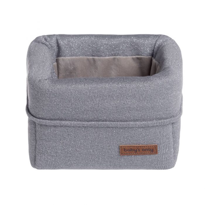 Baby's only commode mandje sparkle zilvergrijs
