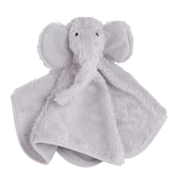 Baby's only knuffeldoek olifant grijs