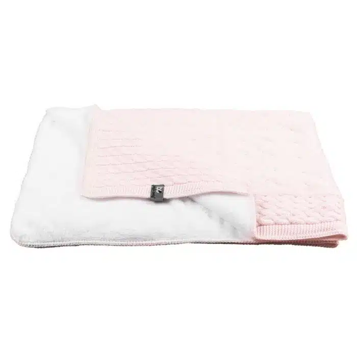 Baby's only cable ledikant deken chenille roze