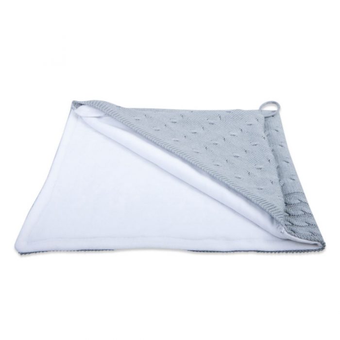 Baby's only cable omslagdoek chenille grijs