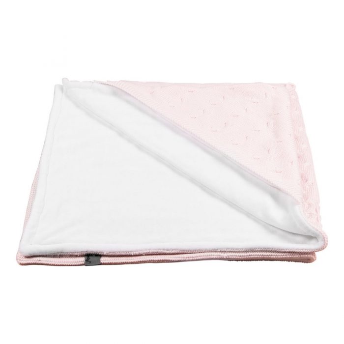 Baby's only cable omslagdoek chenille roze
