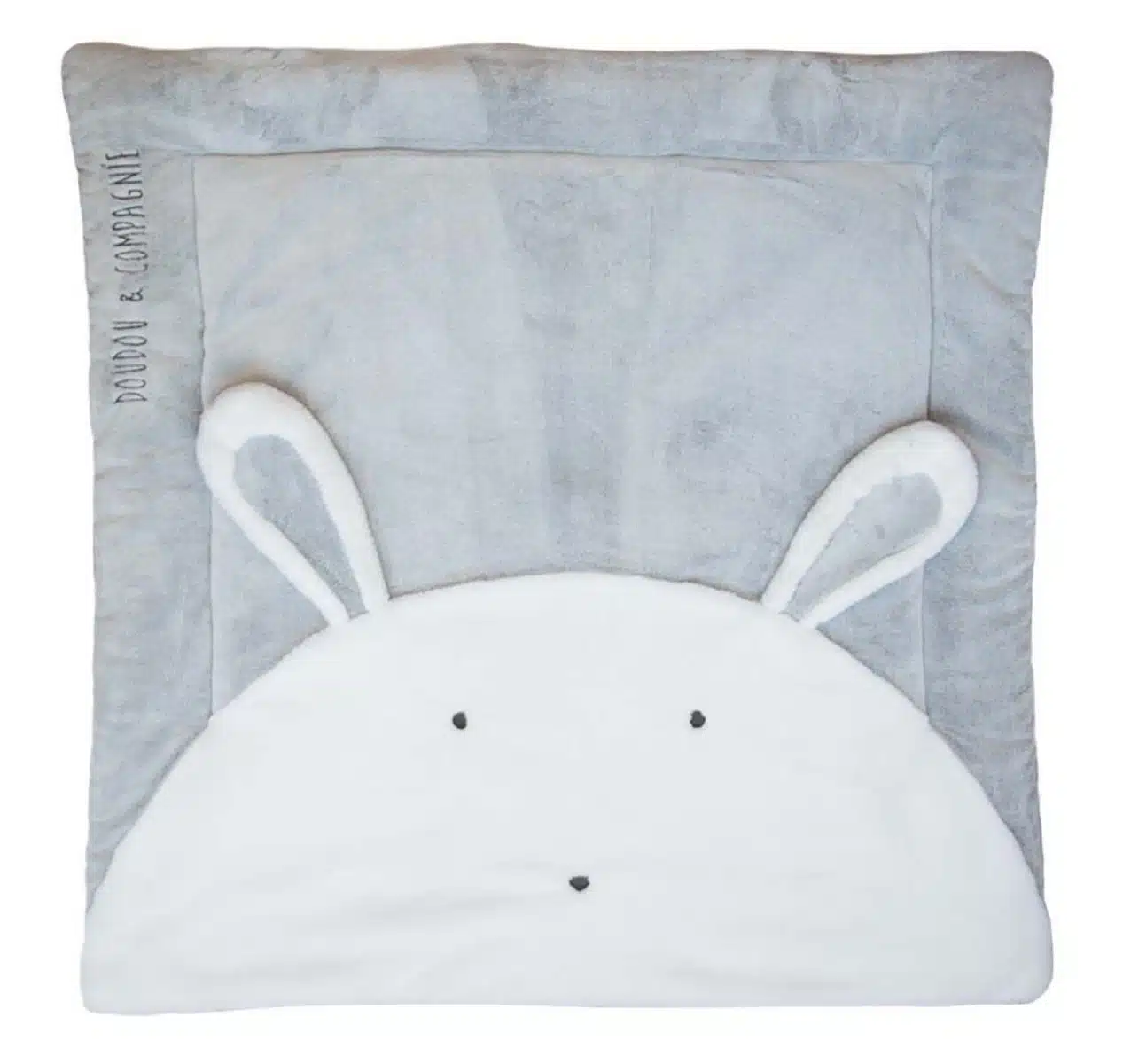 Doudou speelkleed konijn grijs