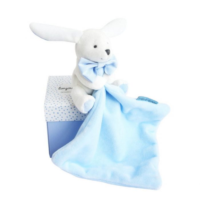Doudou tuttel konijn blauw