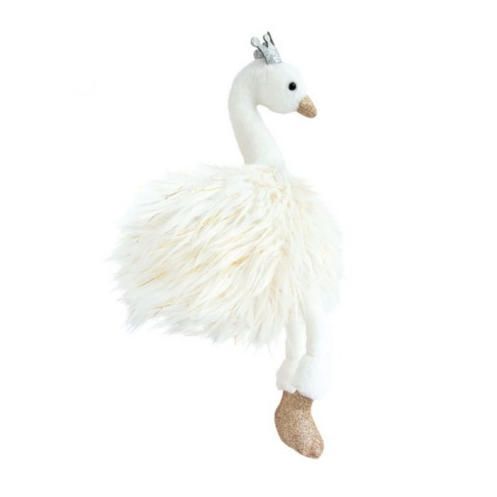 Doudou cygne wit 30cm