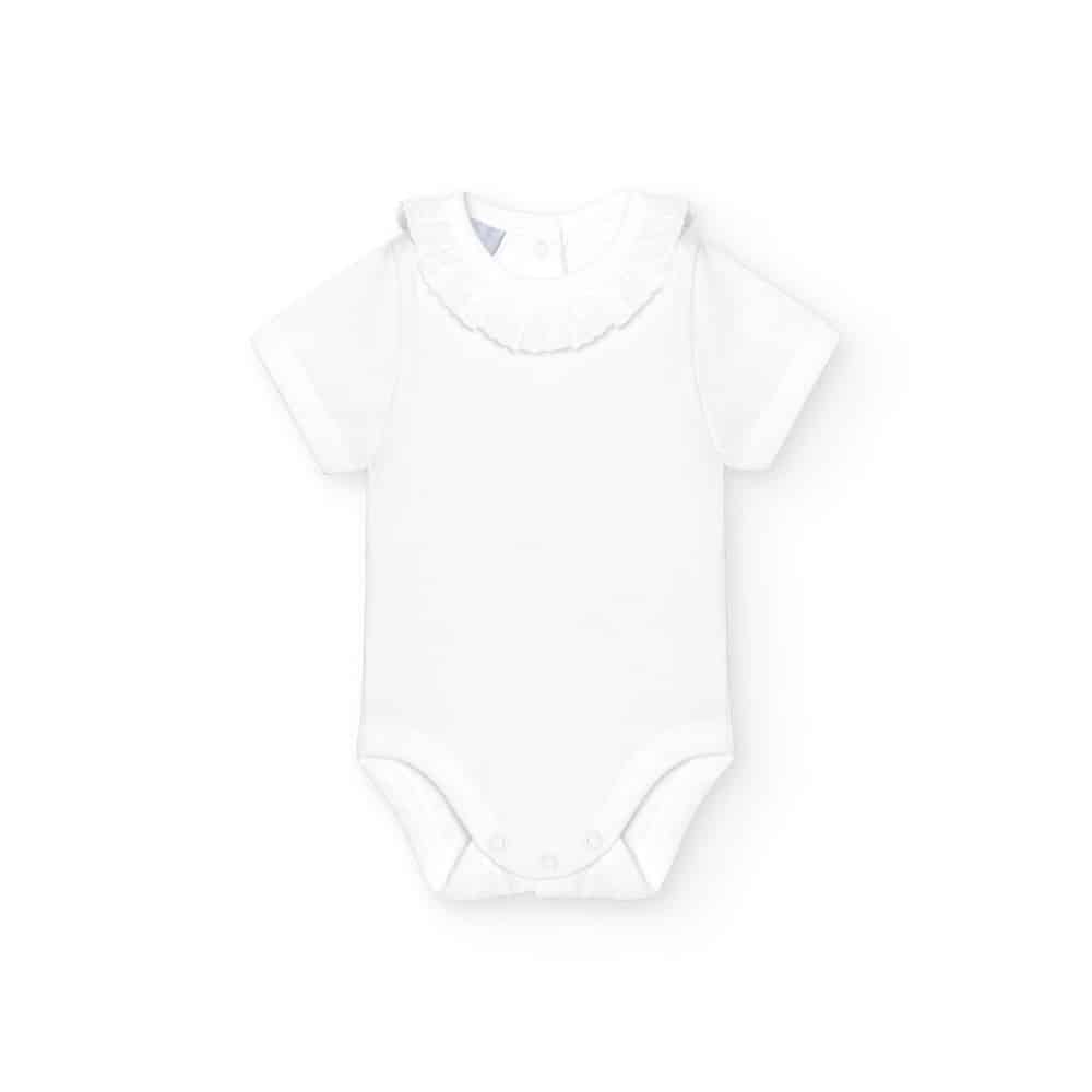 Babidu basis korte mouw romper 1193 wit