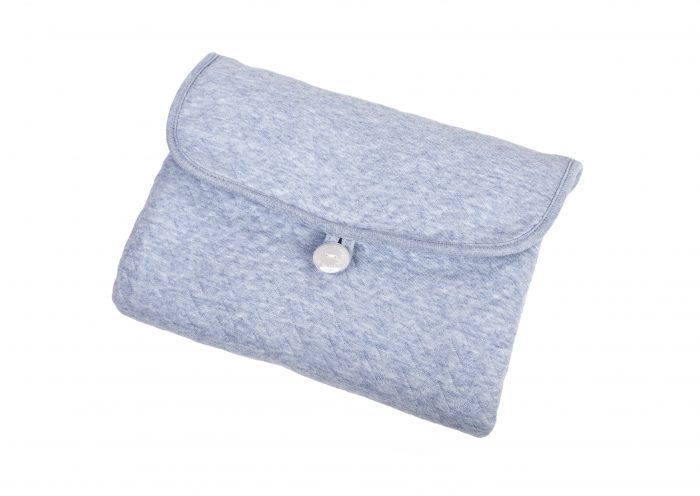 Poetree verschoningsmat Chevron denim blue