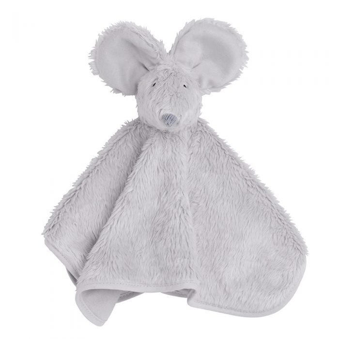 Baby's only knuffeldoek muis grijs