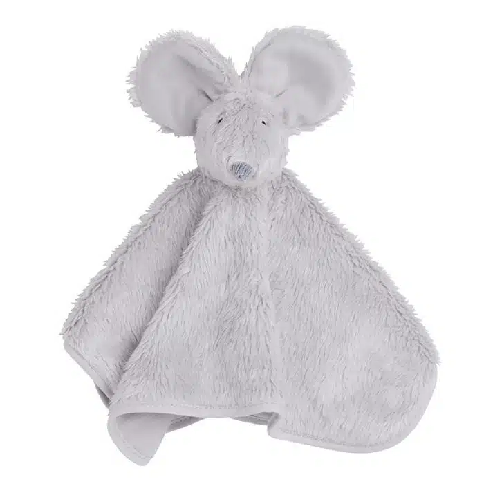 Baby's only knuffeldoek muis grijs