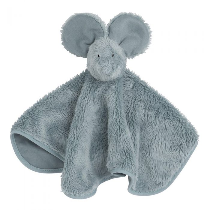 Baby's only knuffeldoek muis stonegreen