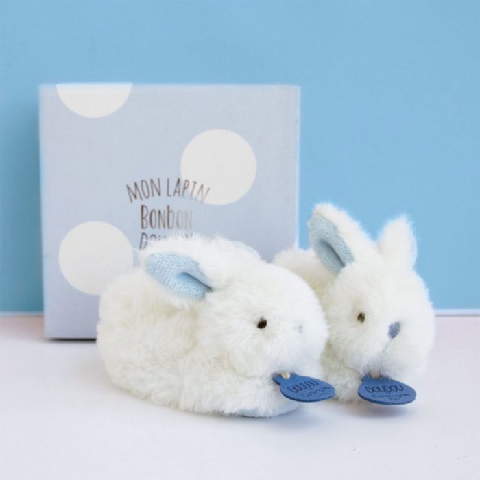 Doudou slofjes blauw