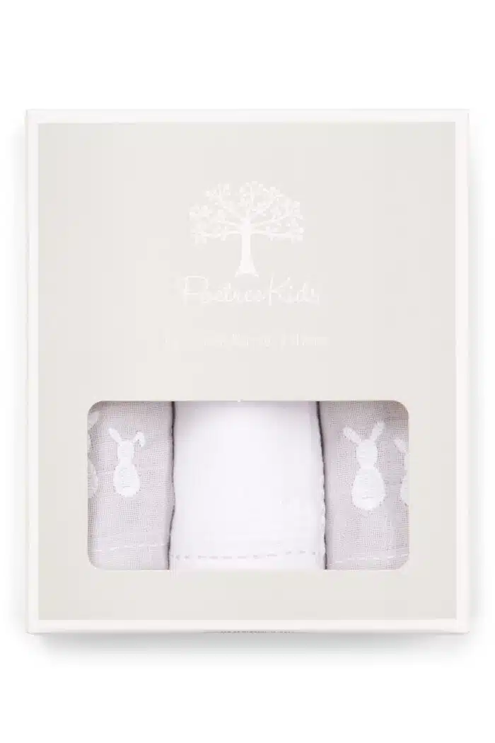 Poetree swaddle 3-pack grijs/wit