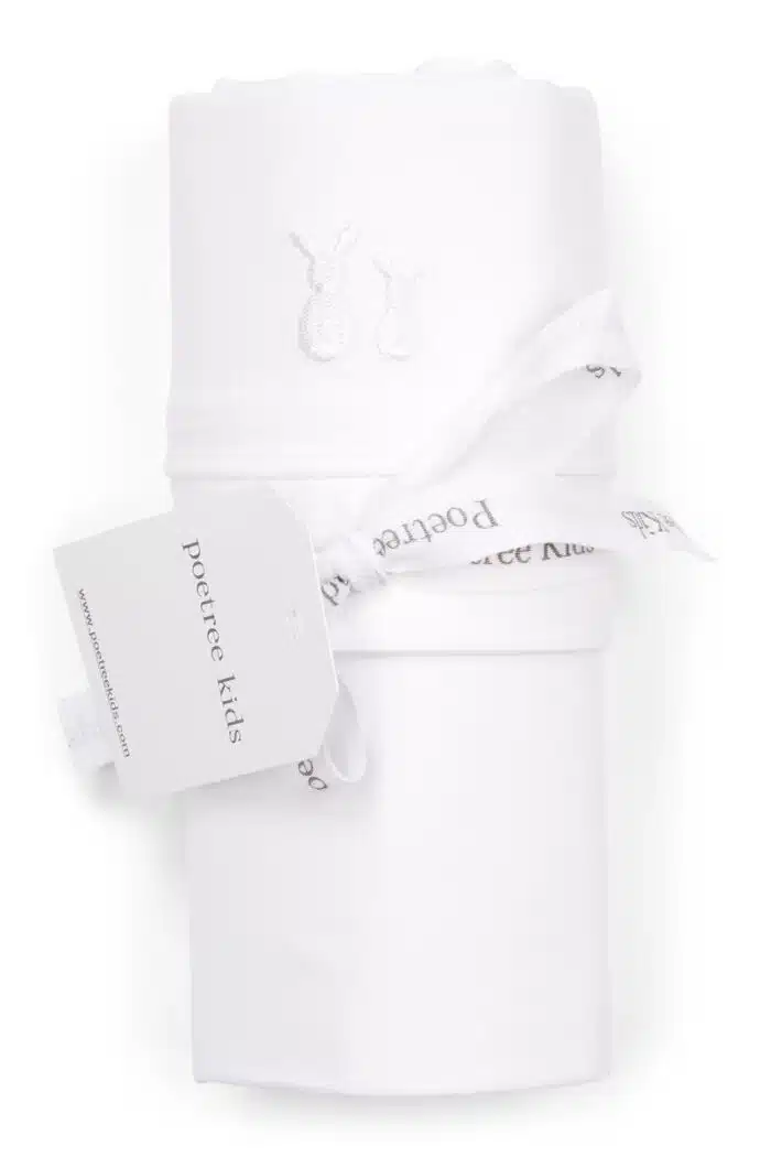 Poetree wieg laken Chevron white