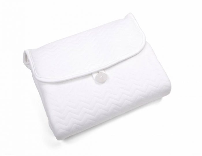 Poetree verschoningsmat Chevron white