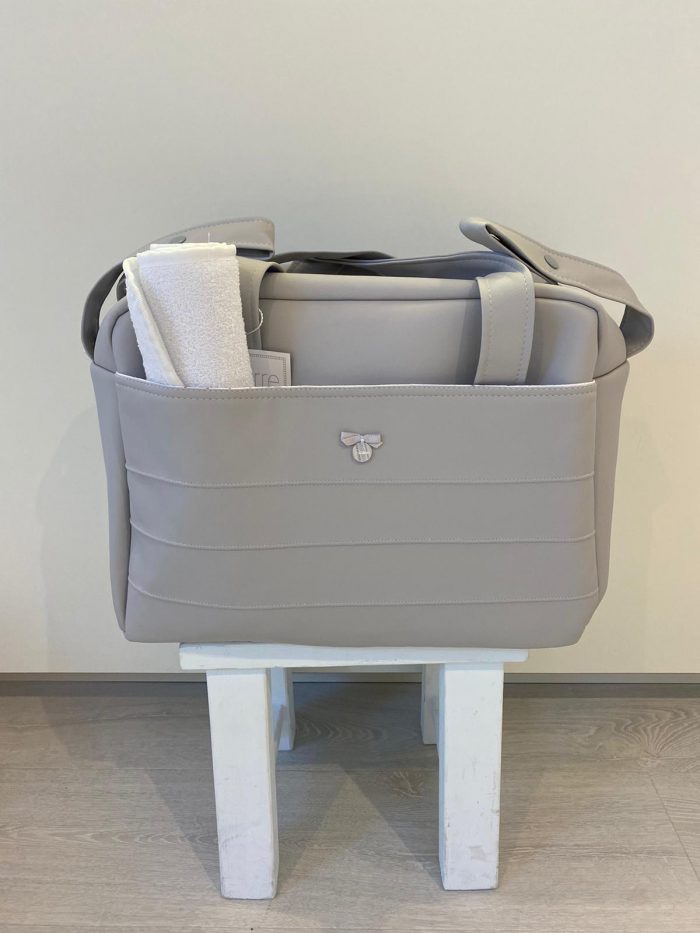 SALE Uzturre luiertas met streep detail grijs