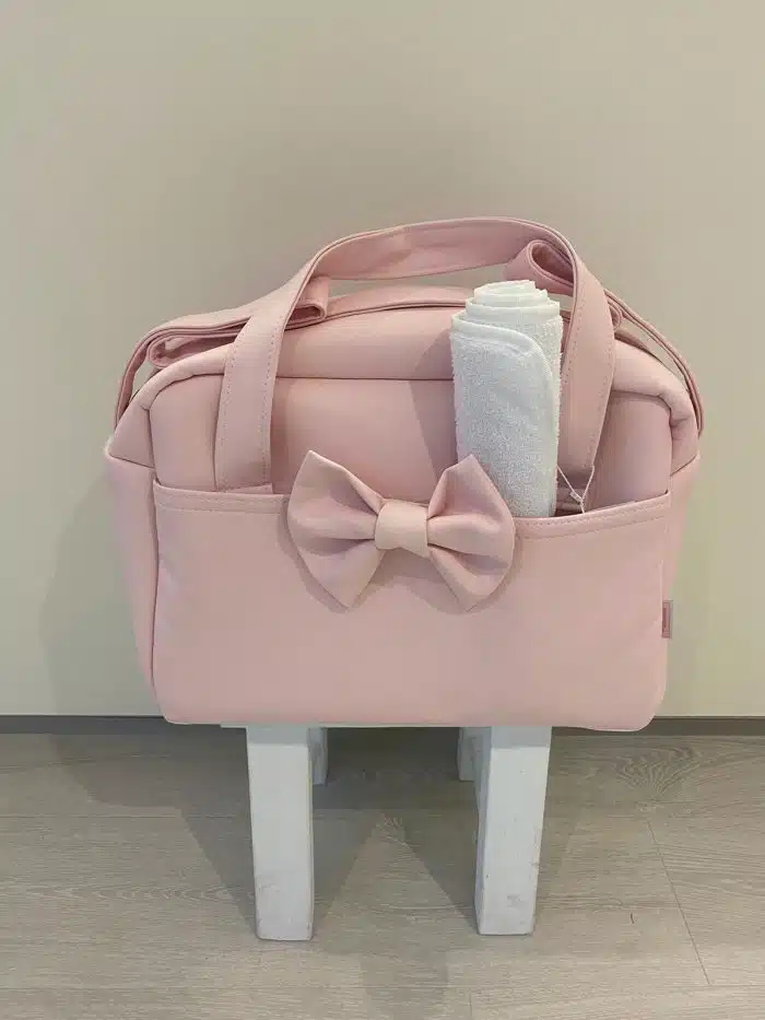 Uzturre luiertas met strik roze