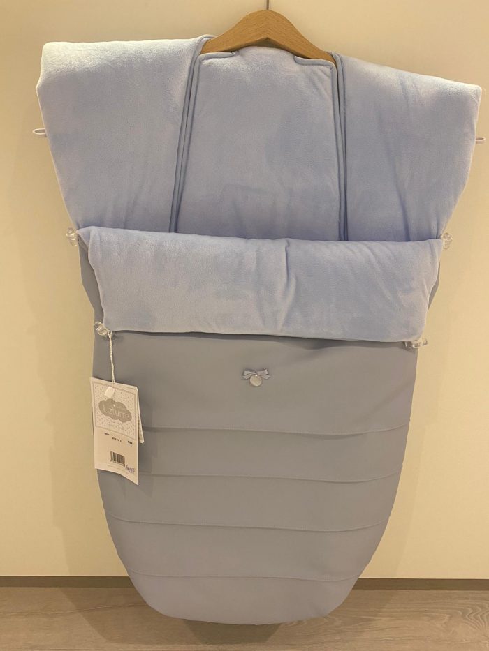 Uzture wagenzak met streep detail blauw
