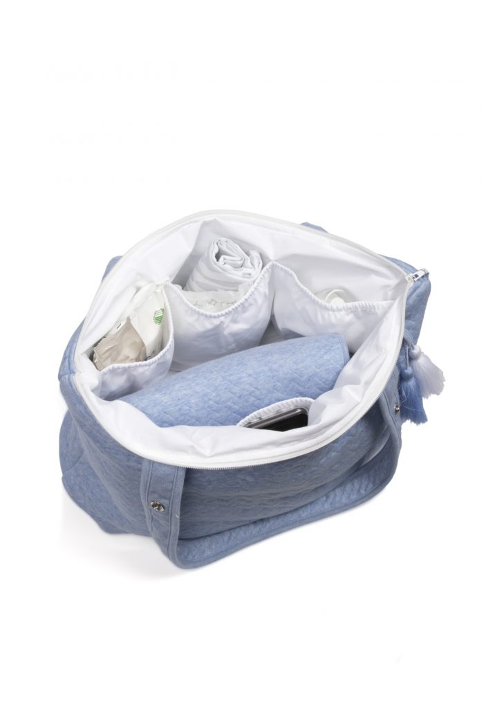 Poetree luiertas Chevron denim blue - Afbeelding 2