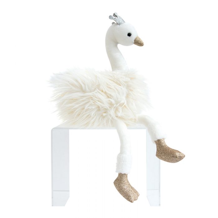 Doudou cygne wit 45cm