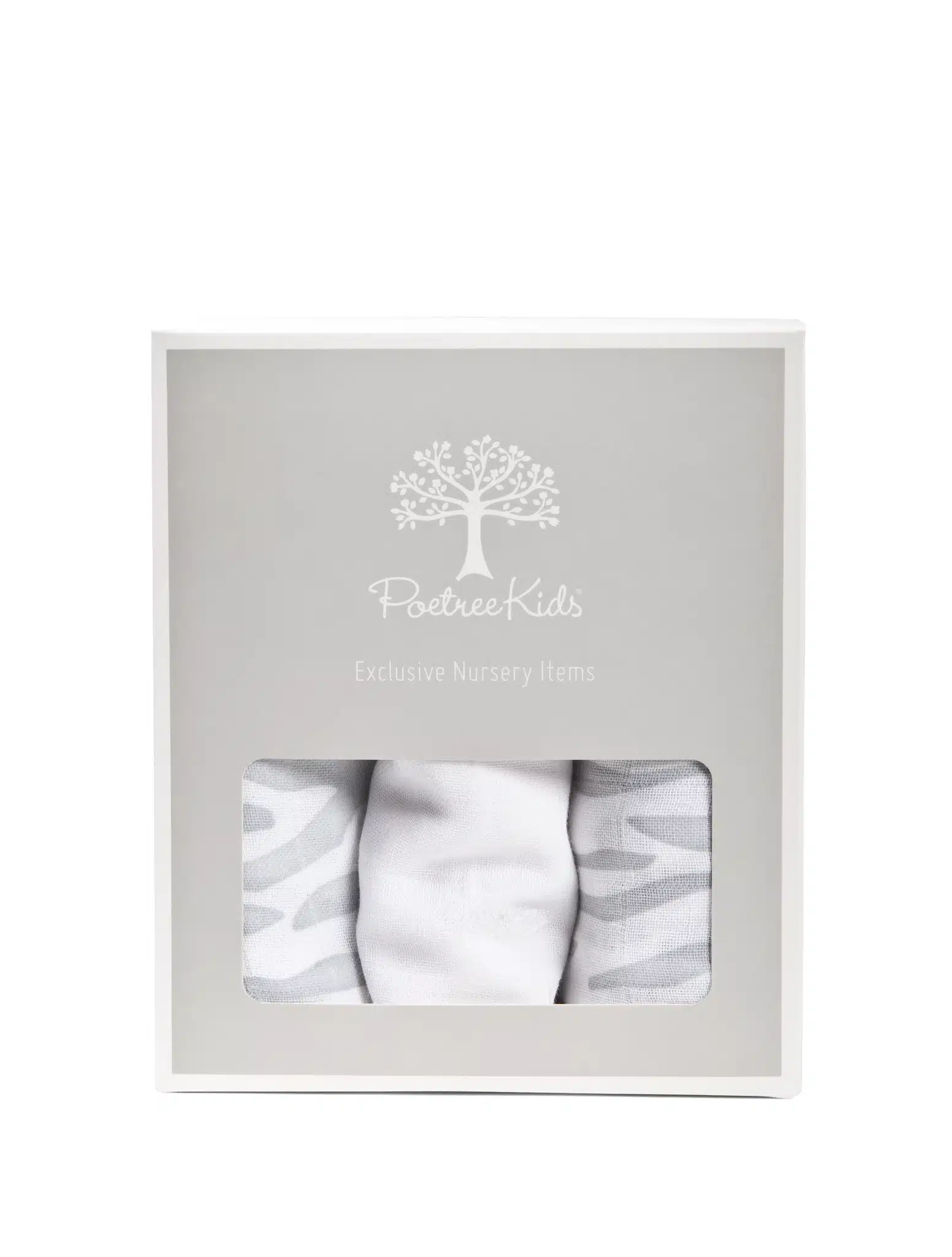 Poetree swaddle 3-pack zebra/wit