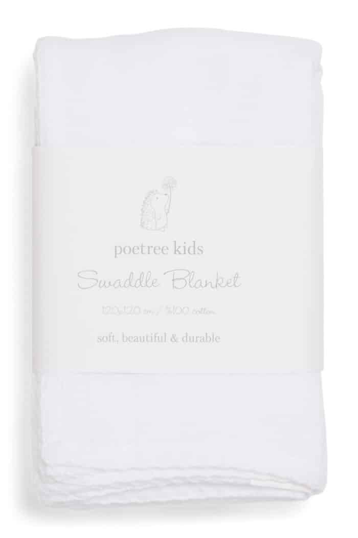 Poetree swaddle 120x120cm wit