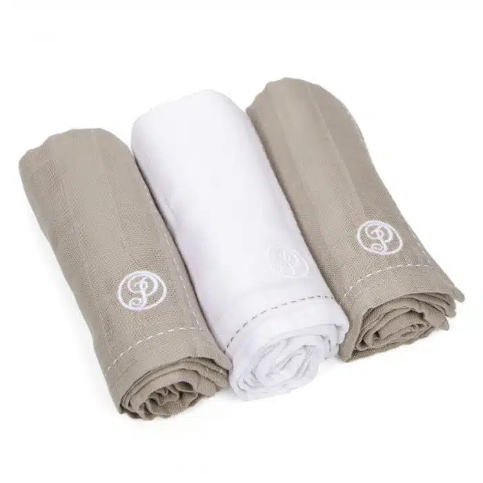 Poetree swaddle 3-pack camel/wit - Afbeelding 2