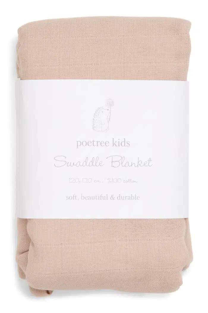 Poetree swaddle 120x120cm camel