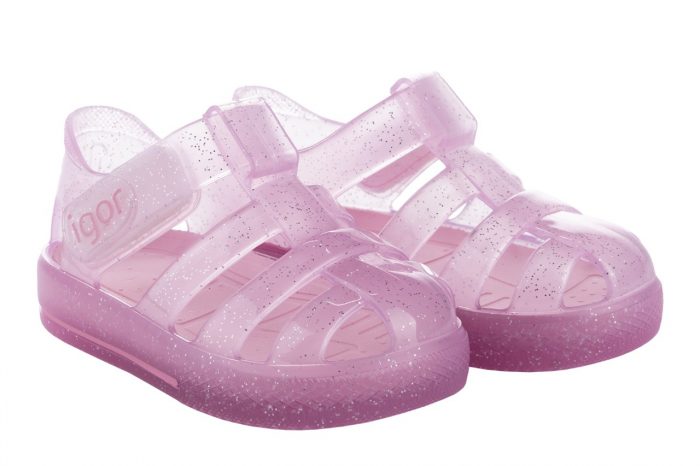 Igor waterschoen star glitter roze