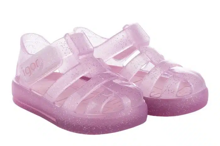 Igor waterschoen star glitter roze