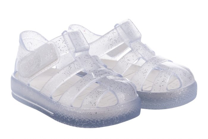Igor waterschoen star glitter transparant