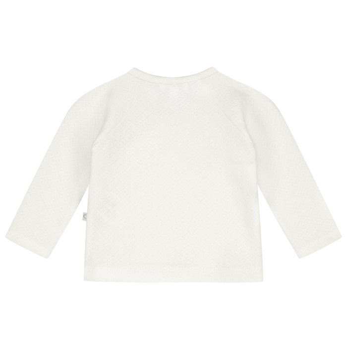 SALE Mats&merthe overslag shirt Benthe off white - Afbeelding 2