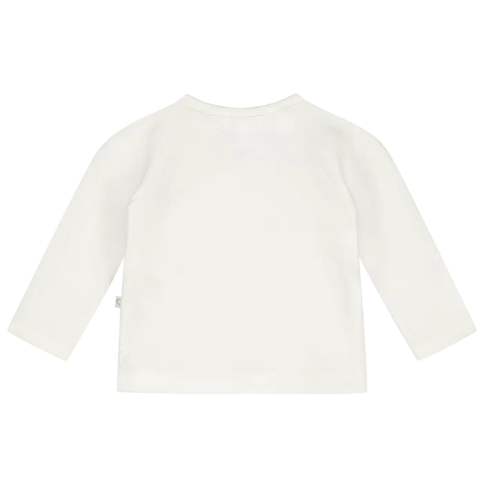 SALE Mats&merthe overslag shirt Benthe off white - Afbeelding 2