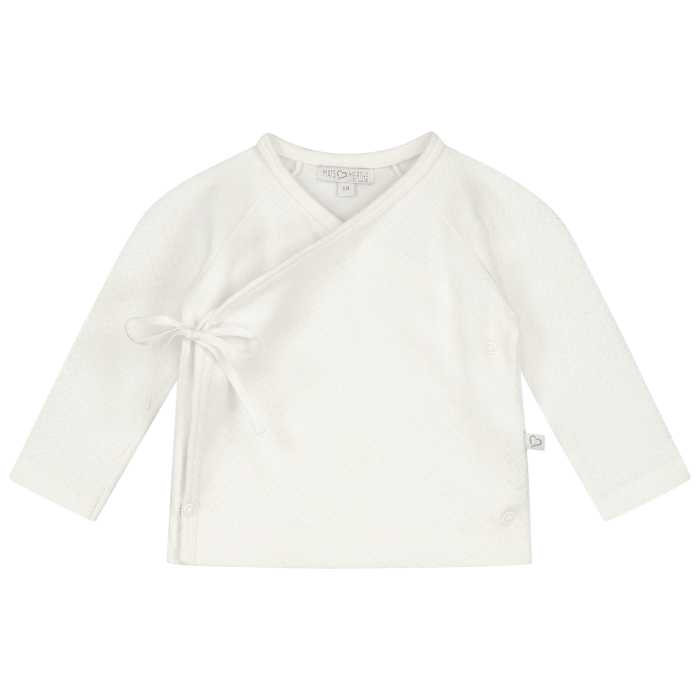 SALE Mats&merthe overslag shirt Benthe off white