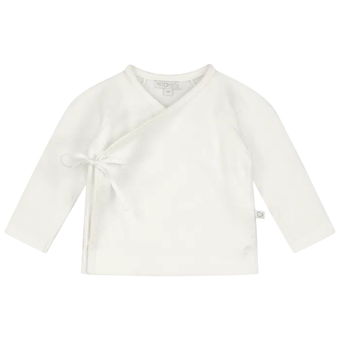 SALE Mats&merthe overslag shirt Benthe off white