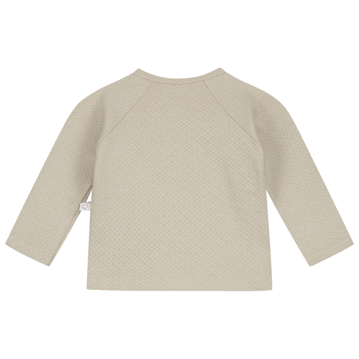 SALE Mats&merthe overslag shirt Benthe light brown - Afbeelding 2