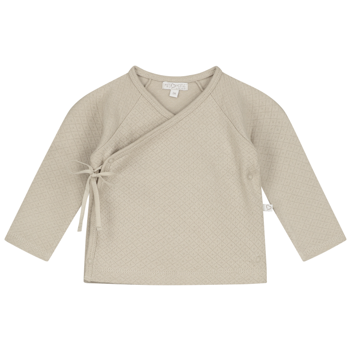 SALE Mats&merthe overslag shirt Benthe light brown