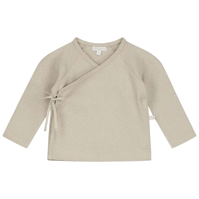 SALE Mats&merthe overslag shirt Benthe light brown