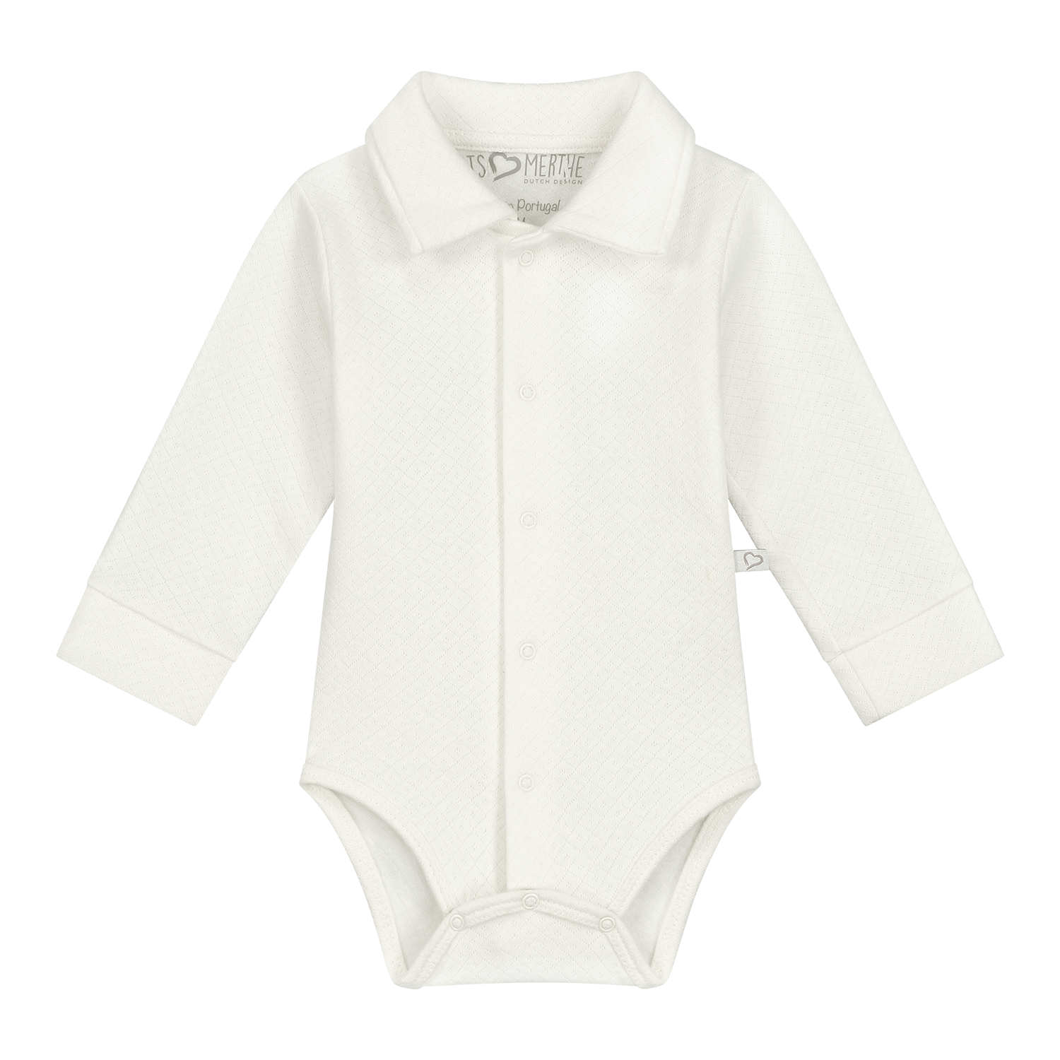 had het niet door winnen discretie Mats&merthe romper lange mouw Noah off white - De Babyboetiek