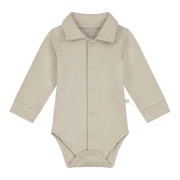 Mats&merthe romper lange mouw Noah light brown