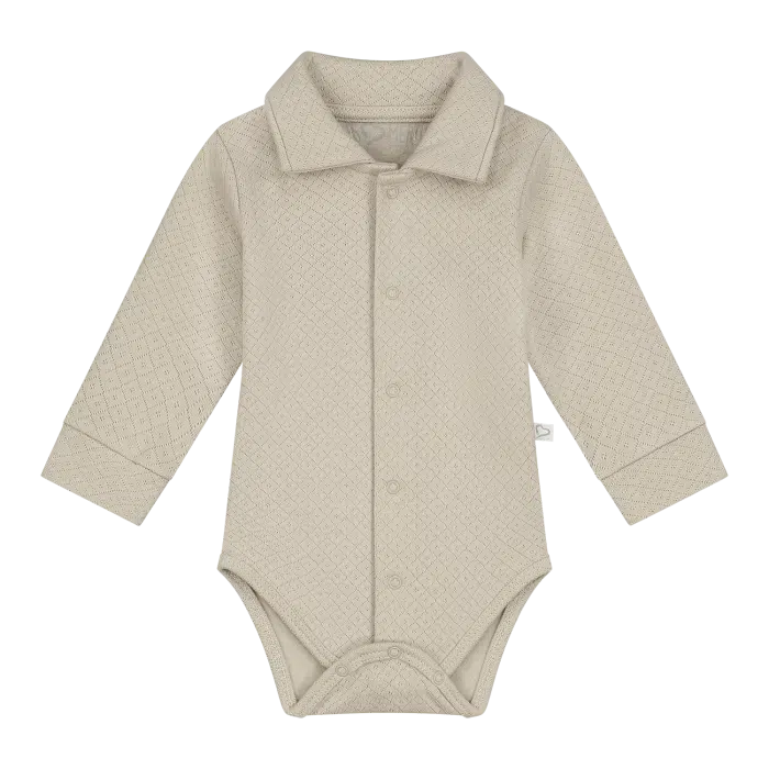 Mats&merthe romper lange mouw Noah light brown