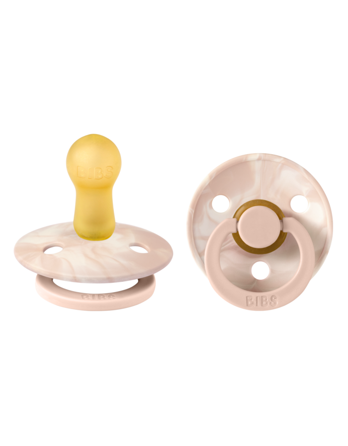 Bibs 2-pack tie dye ivory/blush 0-18m/T2
